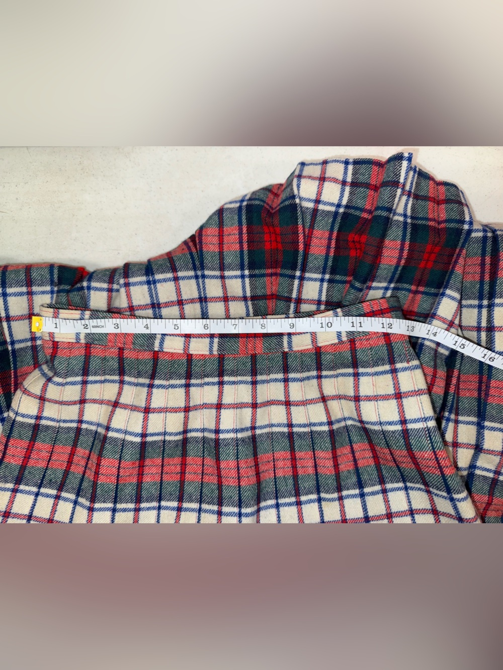Pendleton‎ Vintage 80s Tartan Plaid Wool Skirt USA Preppy Academia- Size 8 - Picture 9 of 10